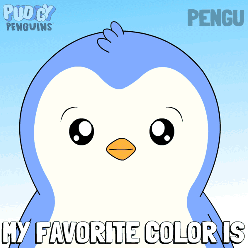 A Cartoon Of A Penguin With The Name Pengu GIF