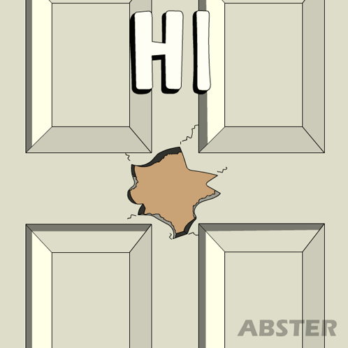 A Cartoon Of A Penguin With The Word Hi Written On It GIF