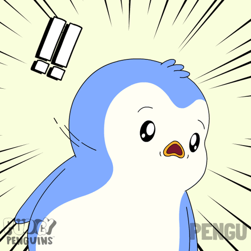 A Cartoon Of A Penguin With The Words Judgy Penguins On The Bottom Right GIF