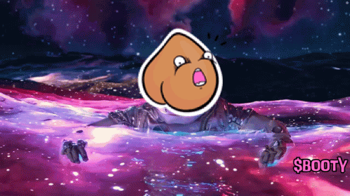 A Cartoon Of A Person In The Water With The Words $Booty Written On The Bottom GIF