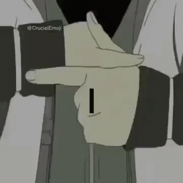 A Cartoon Of A Person Making A Gun Gesture With Their Finger GIF