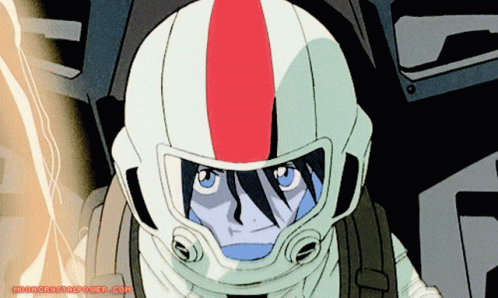 A Cartoon Of A Person Wearing A Helmet With The Website Mooncrystalpower.com In The Corner GIF