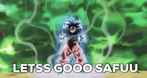 A Cartoon Of A Person With The Words Letss Good Safuu Written On The Bottom GIF