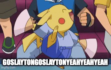 Pikachu Sitting On Couch Go Slaytongoslaytonyeahyeahyeah GIF