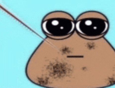 A Cartoon Of A Potato With A Sword In Its Mouth . GIF