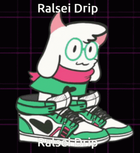 A Cartoon Of A Rabbit Wearing A Pair Of Green And White Sneakers GIF
