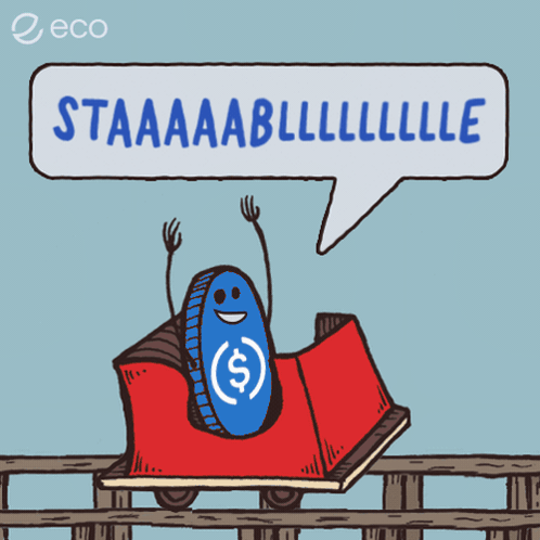 Roller Coaster With Dollar Sign Saying Staaaaabllllllle GIF