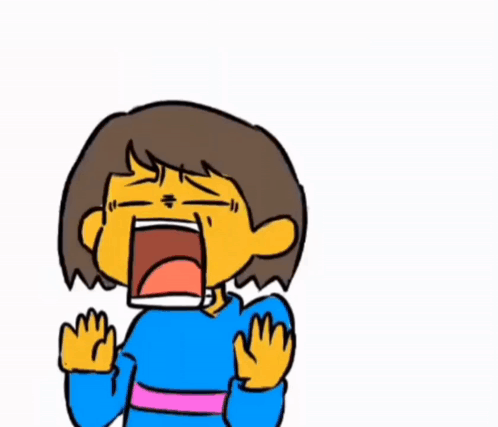 A Cartoon Of A Skeleton Standing Next To A Girl Who Is Crying . GIF