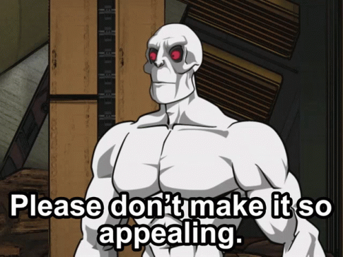 Skeleton With Red Eyes Please Don't Make It So Appealing GIF