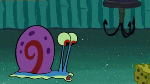A Cartoon Of A Snail With The Number 9 On It 'S Shell GIF