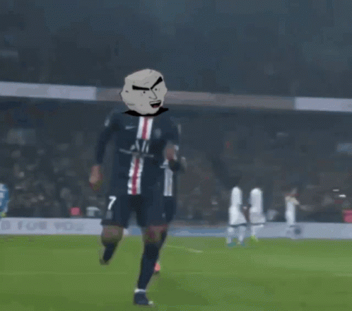 A Cartoon Of A Soccer Player Wearing A Number 7 Jersey GIF
