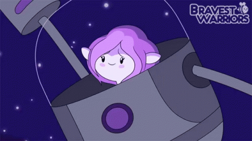 a cartoon of a space ship with the words bravest warriors on the bottom right