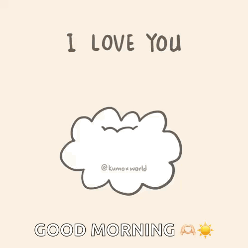 Star Sitting On Cloud Saying I Love You GIF