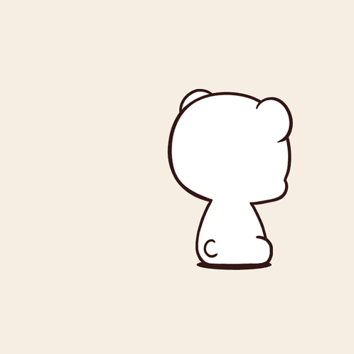 A Cartoon Of A Teddy Bear And A Polar Bear Hugging Each Other GIF