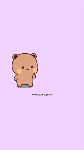 A Cartoon Of A Teddy Bear Blowing A Kiss Next To A Heart GIF