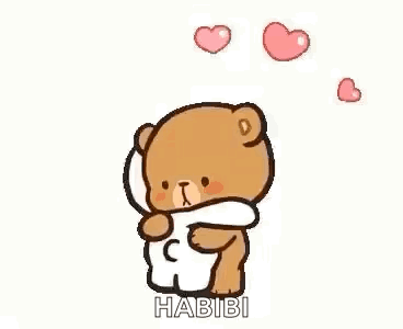A Cartoon Of A Teddy Bear Hugging Another Teddy Bear . GIF