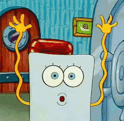 A Cartoon Of A Telephone With A Surprised Face GIF
