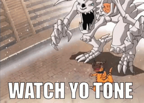 A Cartoon Of A Tiger Fighting A Monster With The Caption Watch Yo Tone GIF
