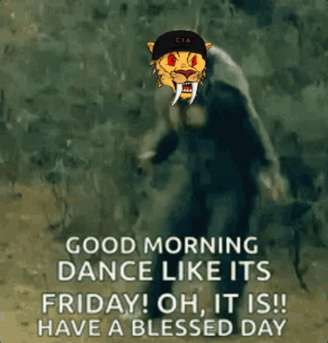 A Cartoon Of A Tiger Wearing A Hat That Says Cia On It GIF