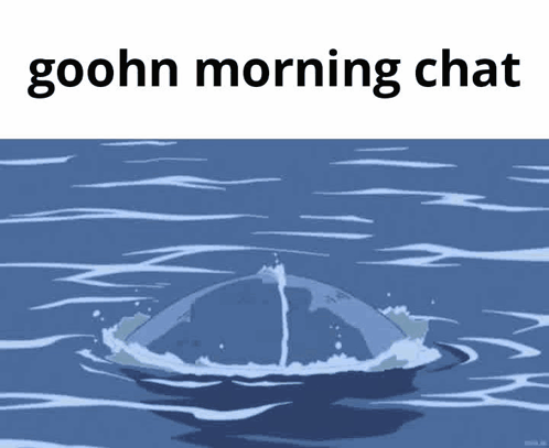 A Cartoon Of A Whale Splashing In The Ocean . GIF