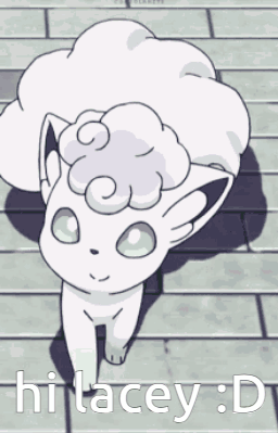 White Cat Saying Hi Lacey D GIF