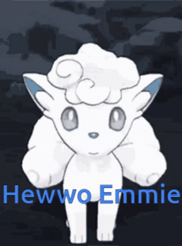 White Sheep Cartoon Hewwo Emmie GIF