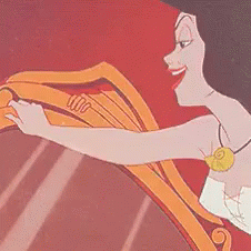A Cartoon Of A Woman Holding A Shield And Smiling . GIF
