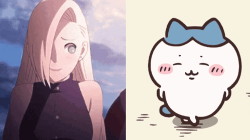 A Cartoon Of A Woman Next To A Cartoon Of A Cat GIF