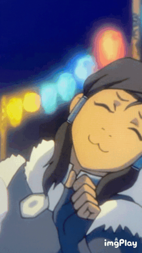 A Cartoon Of A Woman Talking On A Cell Phone With The Word Imgplay Below Her GIF