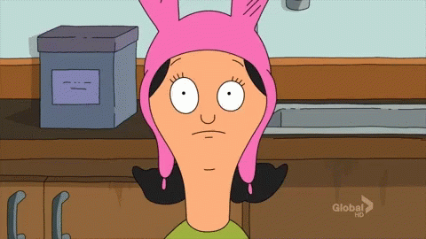 A Cartoon Of A Woman Wearing A Pink Hat That Says Global Hd GIF