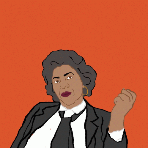 a cartoon of a woman with a quote by toni morrison