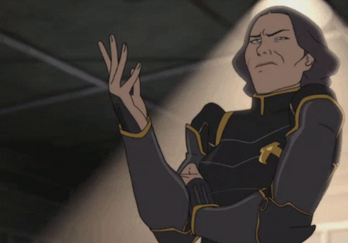 A Cartoon Of A Woman With Her Arms Crossed Making A Face GIF