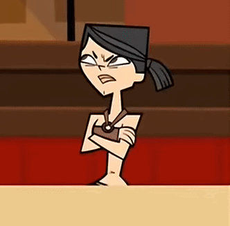 A Cartoon Of A Woman With Her Arms Crossed GIF