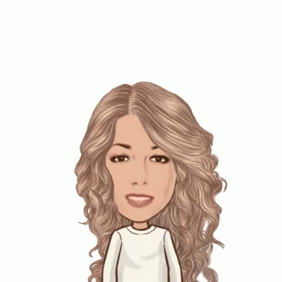 A Cartoon Of A Woman With Her Arms In The Air And The Words Congrats Behind Her GIF
