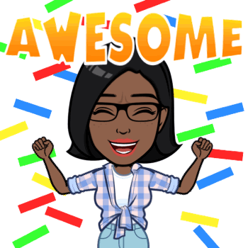 A Cartoon Of A Woman With The Words Awesome Above Her Head GIF