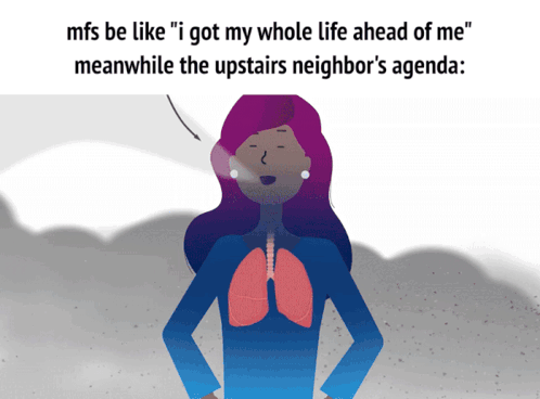 A Cartoon Of A Woman With The Words " Mfs Be Like " On Top Of Her GIF