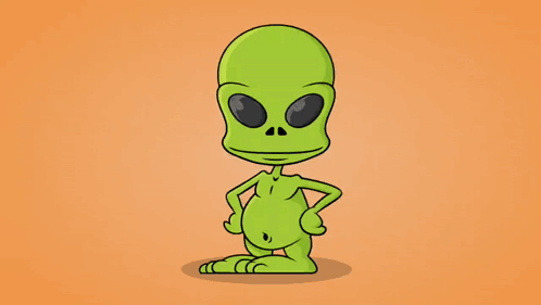 a cartoon of an alien with the words voicetooner on the top