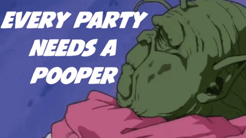 A Cartoon Of An Old Man With The Words That 'S Why They Invited You GIF