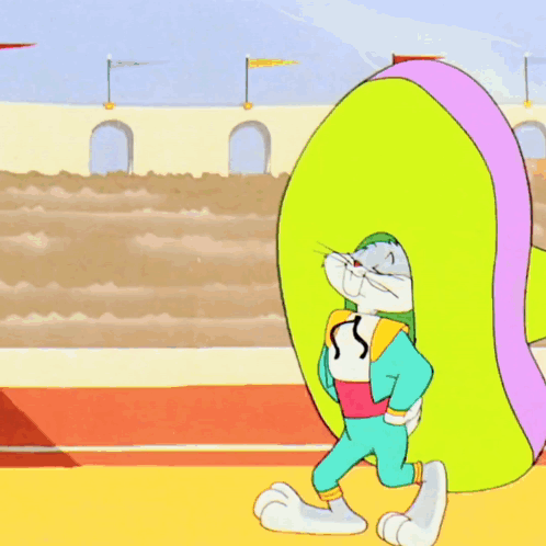 A Cartoon Of Bugs Bunny In A Sombrero GIF