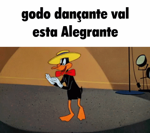 a cartoon of daffy duck wearing a hat and bow tie