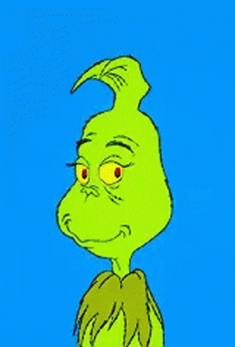 A Cartoon Of Grinch With A Blue Background GIF