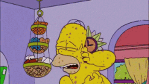 A Cartoon Of Homer Simpson Carrying A Baby On His Back GIF