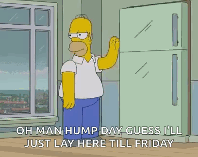 Homer Simpson Laying On Bed By Window GIF