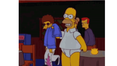 Homer Standing In Room GIF