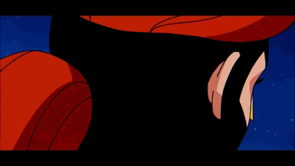 A Cartoon Of Jean Grey With A Blue Light Coming Out Of Her GIF