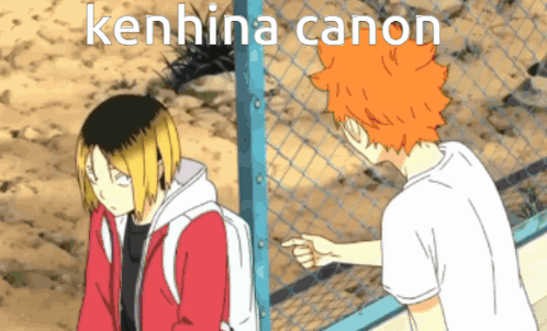 A Cartoon Of Kenhina Canon Talking To Another Person GIF