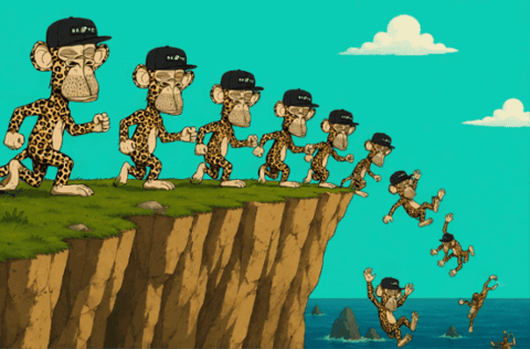 A Cartoon Of Monkeys Wearing Hats With The Letters N.i.p.e. On Them GIF
