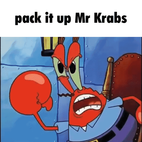 A Cartoon Of Mr Krabs From Spongebob Squarepants GIF