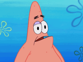 A Cartoon Of Patrick Star With His Mouth Wide Open GIF