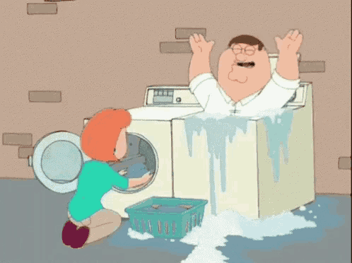 A Cartoon Of Peter Griffin And Lois Griffin GIF